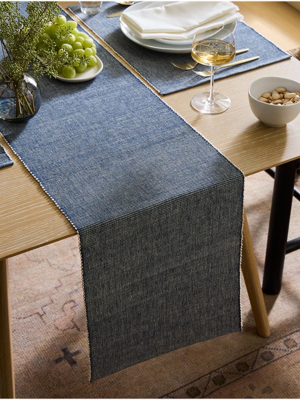 West Elm Riviera Cotton Table Runner
 - Home Dining